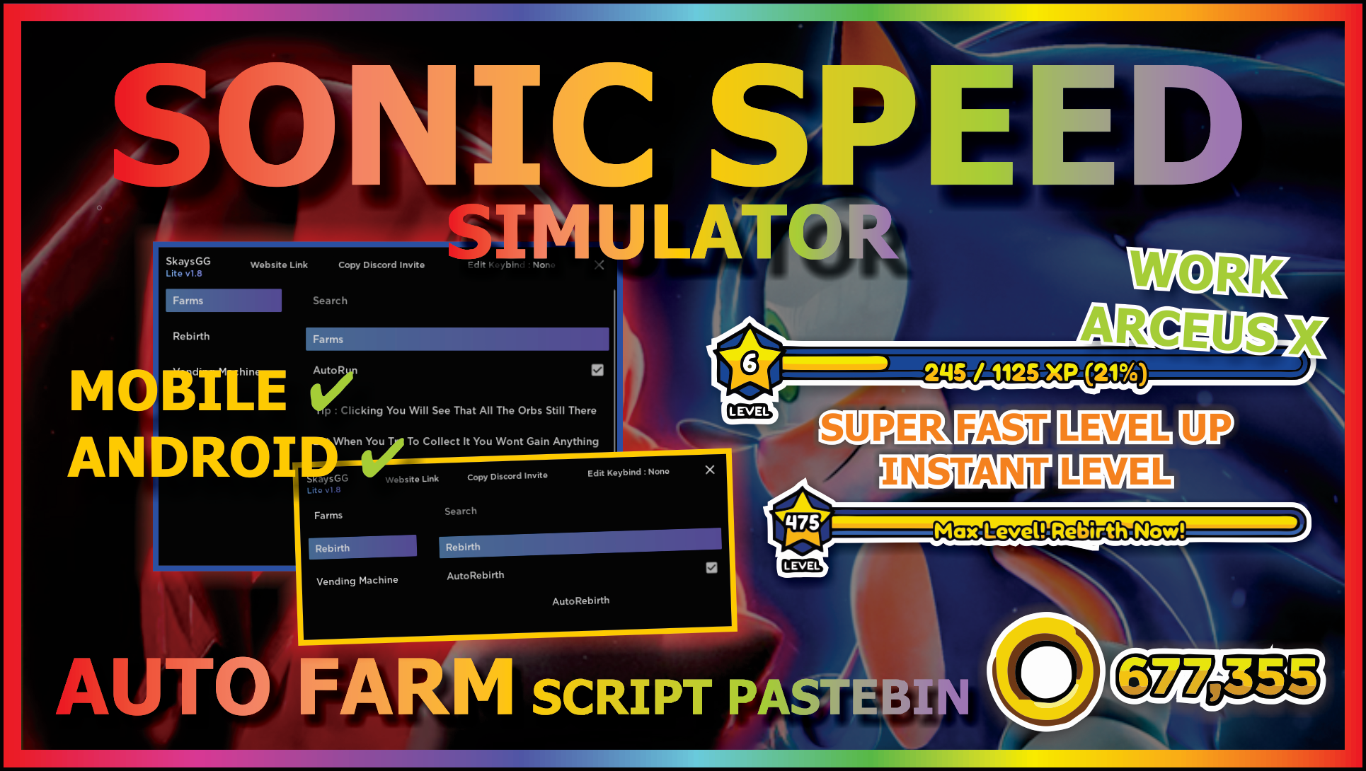 script Sonic Speed Simulator arceus x – ScriptPastebin